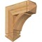 Ekena Millwork Thorton Arts & Crafts Rough Sawn Bracket, Western Red Cedar, 6"W x 20"D x 20"H BKT06X20X20THR03RWR - alternate 1